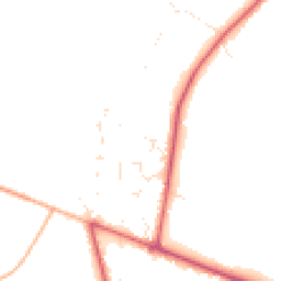 Daytime road noise heatmap for BH21 6UD