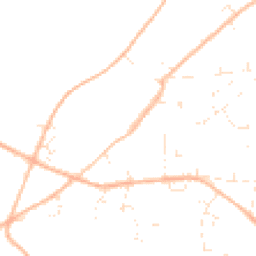 Daytime road noise heatmap for BH21 7AT