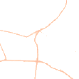 Daytime road noise heatmap for BH21 7EX