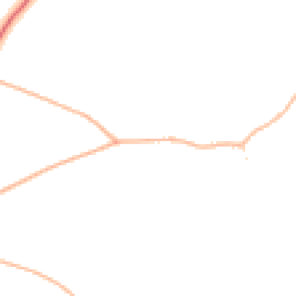 Daytime road noise heatmap for BH21 7HQ