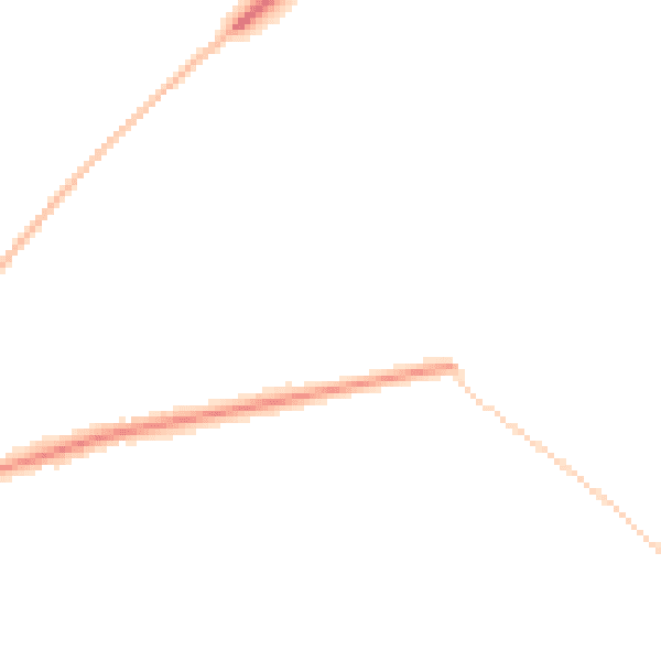 Night-time road noise heatmap for BH21 7NG