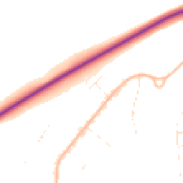 Daytime road noise heatmap for BH21 7QP