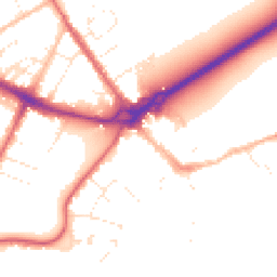 Daytime road noise heatmap for BH23 1BA