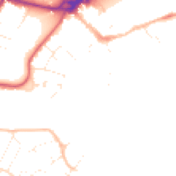 Daytime road noise heatmap for BH23 1BZ