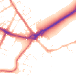 Daytime road noise heatmap for BH23 1DF