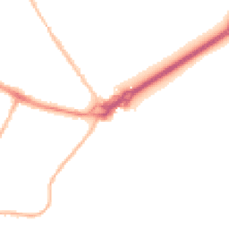 Night-time road noise heatmap for BH23 1DF