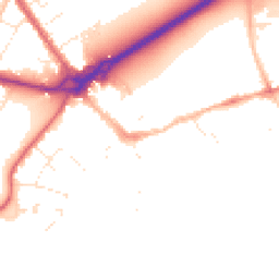 Daytime road noise heatmap for BH23 1DP