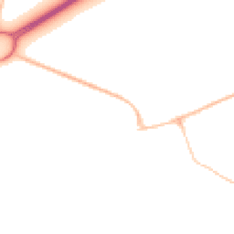 Night-time road noise heatmap for BH23 1ET