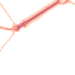 Night-time road noise heatmap for BH23 1GA