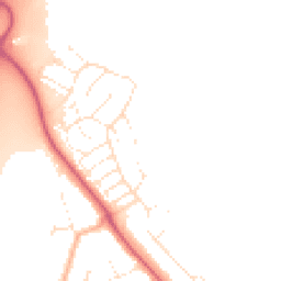 Daytime road noise heatmap for BH23 2SP