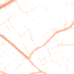 Daytime road noise heatmap for BH23 3EU