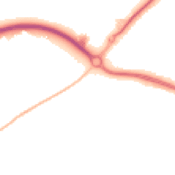 Night-time road noise heatmap for BH23 3FN