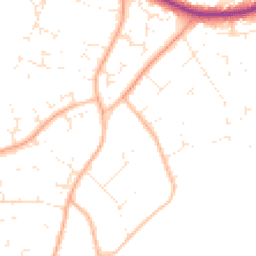 Daytime road noise heatmap for BH23 4EF