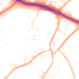 Daytime road noise heatmap for BH23 4TL