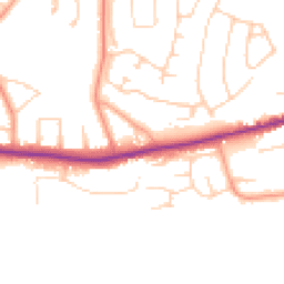 Daytime road noise heatmap for BH23 5BH