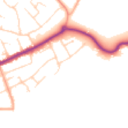 Daytime road noise heatmap for BH23 5JY