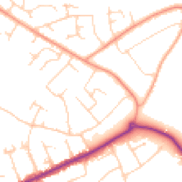 Daytime road noise heatmap for BH23 5LW