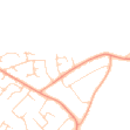 Daytime road noise heatmap for BH23 5QX