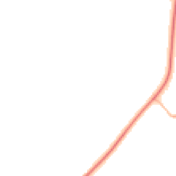 Night-time road noise heatmap for BH23 7DY