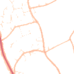 Daytime road noise heatmap for BH23 7HZ
