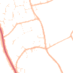 Daytime road noise heatmap for BH23 7JL