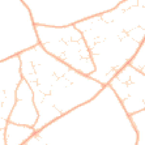 Daytime road noise heatmap for BH23 8AD