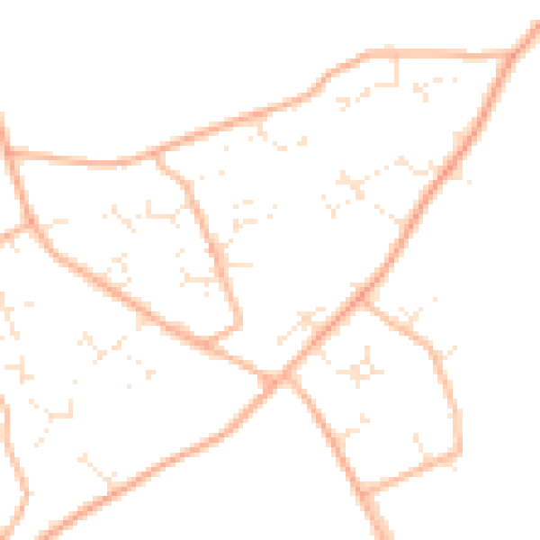 Daytime road noise heatmap for BH23 8AH