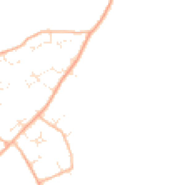 Daytime road noise heatmap for BH23 8DA