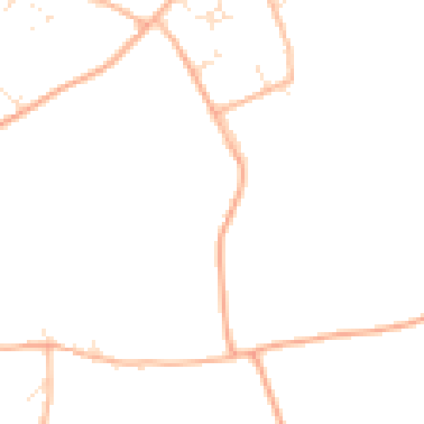 Daytime road noise heatmap for BH23 8JJ