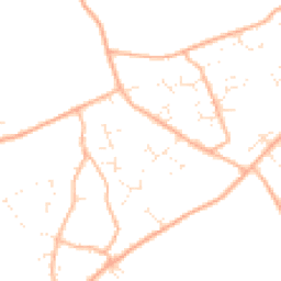 Daytime road noise heatmap for BH23 8NG