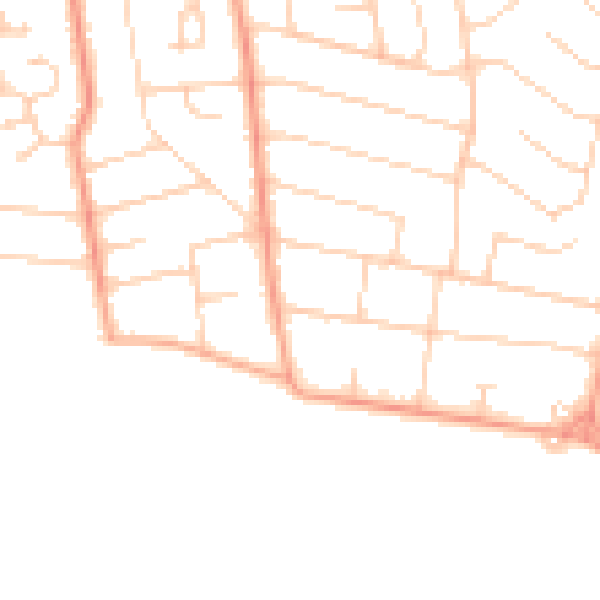 Daytime road noise heatmap for BH25 7QW