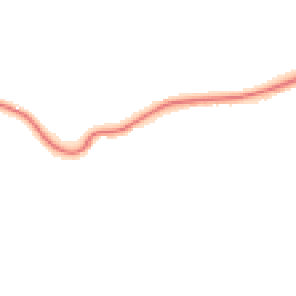 Night-time road noise heatmap for BH25 7ST