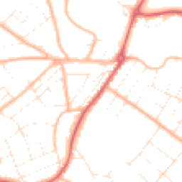 Daytime road noise heatmap for BH6 3AQ