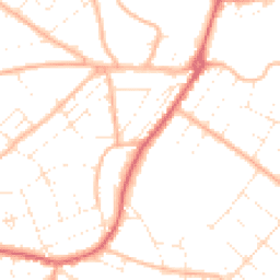 Daytime road noise heatmap for BH6 3AU