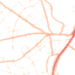 Daytime road noise heatmap for BH6 3BN