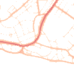 Daytime road noise heatmap for BH6 3BX