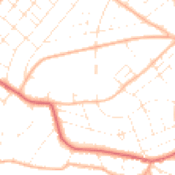 Daytime road noise heatmap for BH6 3DG