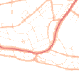 Daytime road noise heatmap for BH6 3ER