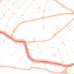 Daytime road noise heatmap for BH6 3HZ
