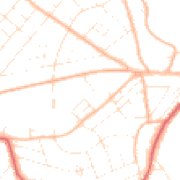 Daytime road noise heatmap for BH6 3LS