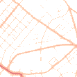 Daytime road noise heatmap for BH6 3LY