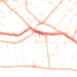 Daytime road noise heatmap for BH6 3SP