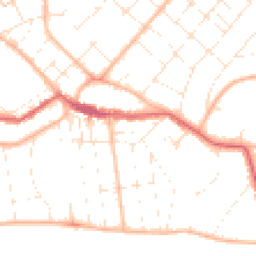 Daytime road noise heatmap for BH6 3ST