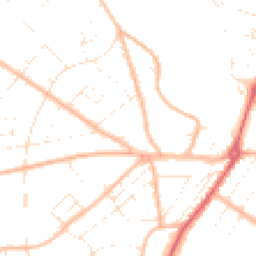 Daytime road noise heatmap for BH6 5LD