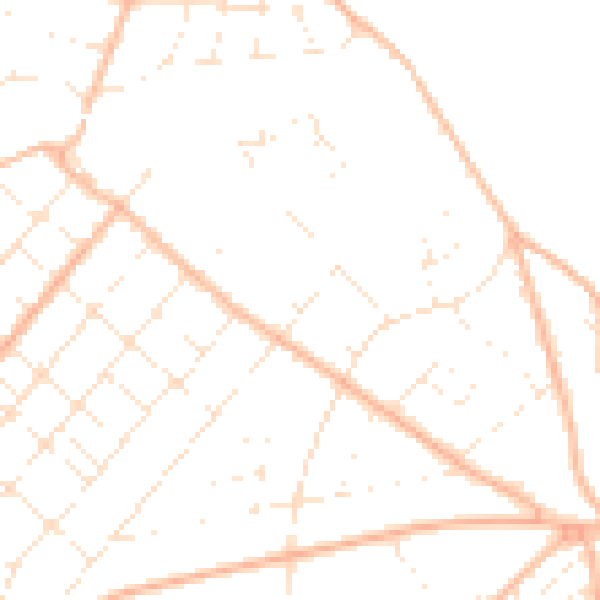 Daytime road noise heatmap for BH6 5LP