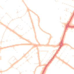 Daytime road noise heatmap for BH6 5NB