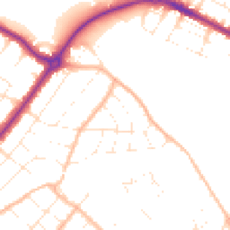 Daytime road noise heatmap for BH6 5QJ
