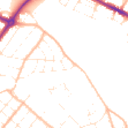Daytime road noise heatmap for BH6 5QX