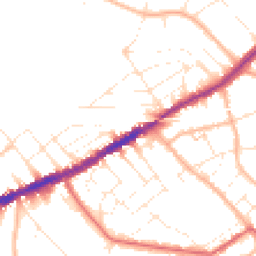 Daytime road noise heatmap for BH7 6AL