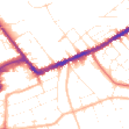Daytime road noise heatmap for BH7 6AQ